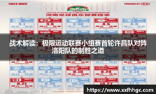 战术解读：极限运动联赛小组赛首轮许昌队对阵洛阳队的制胜之道